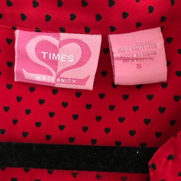 Red Maternity Top - Picture 6 of 6